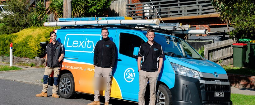 The Lexity team with their van