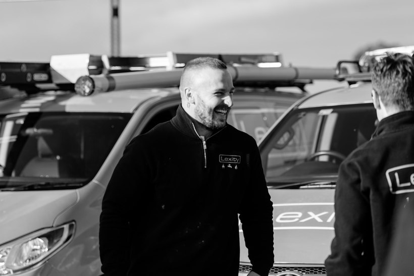 Lexity electricians with the van